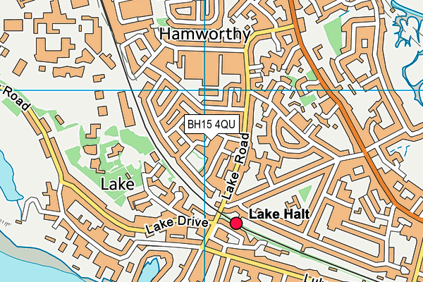 BH15 4QU map - OS VectorMap District (Ordnance Survey)