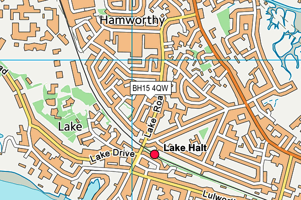 BH15 4QW map - OS VectorMap District (Ordnance Survey)