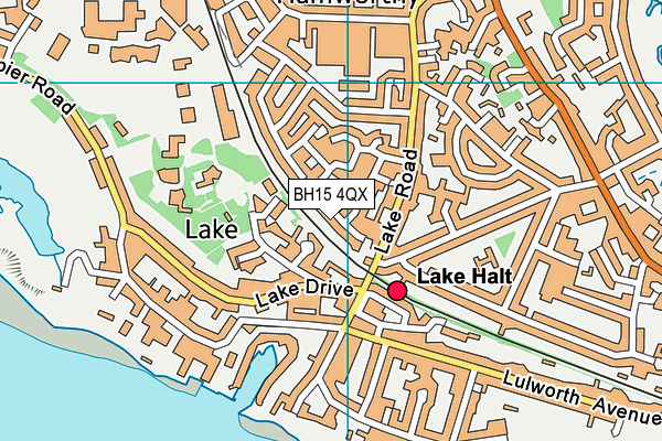 BH15 4QX map - OS VectorMap District (Ordnance Survey)