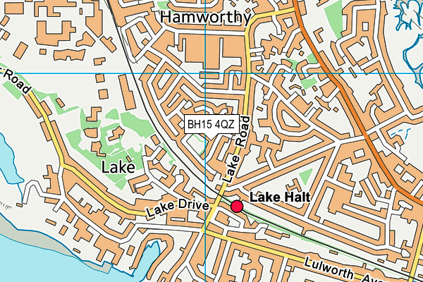 BH15 4QZ map - OS VectorMap District (Ordnance Survey)