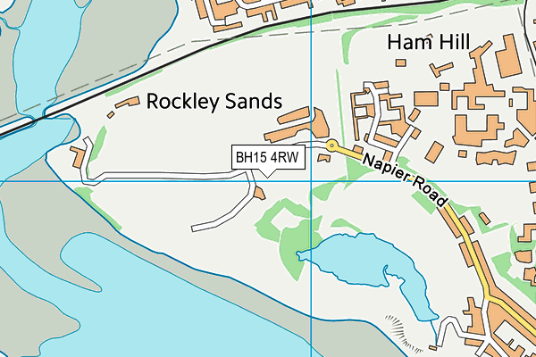 BH15 4RW map - OS VectorMap District (Ordnance Survey)