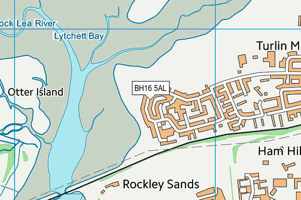 BH16 5AL map - OS VectorMap District (Ordnance Survey)