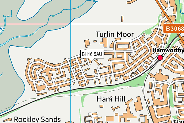 BH16 5AU map - OS VectorMap District (Ordnance Survey)