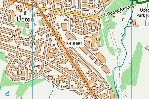BH16 5BT map - OS VectorMap District (Ordnance Survey)