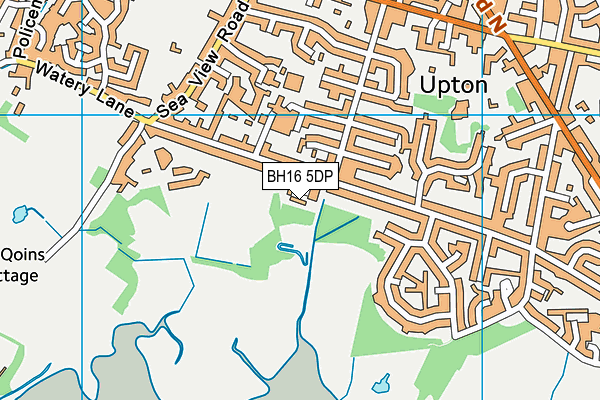 BH16 5DP map - OS VectorMap District (Ordnance Survey)