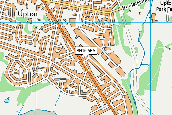 BH16 5EA map - OS VectorMap District (Ordnance Survey)