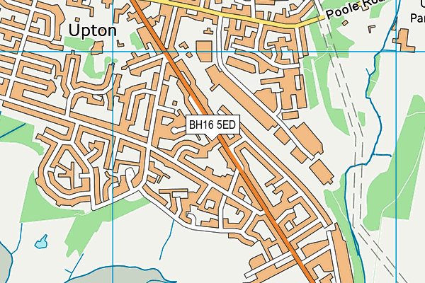BH16 5ED map - OS VectorMap District (Ordnance Survey)