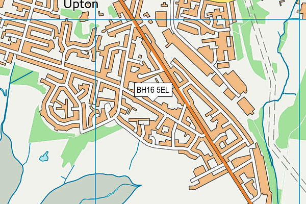 BH16 5EL map - OS VectorMap District (Ordnance Survey)
