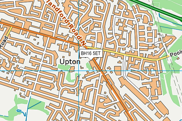BH16 5ET map - OS VectorMap District (Ordnance Survey)