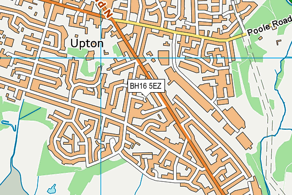 BH16 5EZ map - OS VectorMap District (Ordnance Survey)