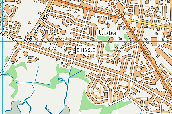 BH16 5LE map - OS VectorMap District (Ordnance Survey)