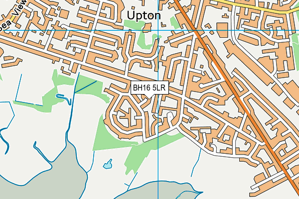 BH16 5LR map - OS VectorMap District (Ordnance Survey)