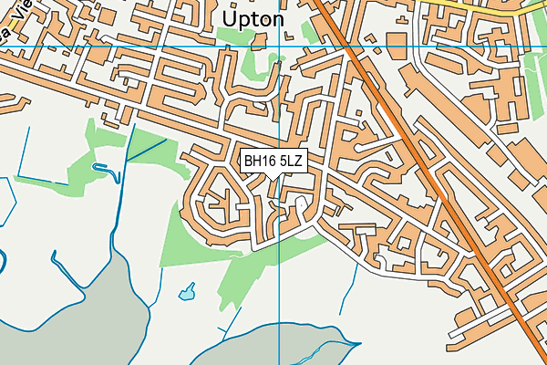 BH16 5LZ map - OS VectorMap District (Ordnance Survey)