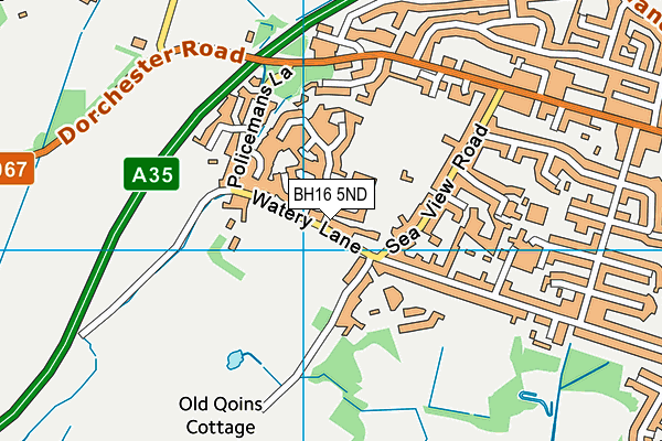 BH16 5ND map - OS VectorMap District (Ordnance Survey)