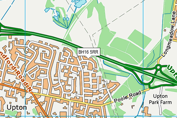 BH16 5RR map - OS VectorMap District (Ordnance Survey)