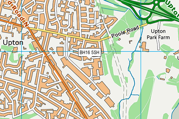 BH16 5SH map - OS VectorMap District (Ordnance Survey)