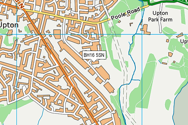 BH16 5SN map - OS VectorMap District (Ordnance Survey)