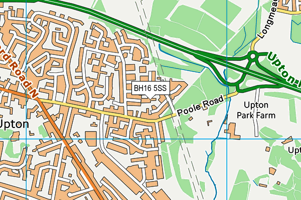 BH16 5SS map - OS VectorMap District (Ordnance Survey)