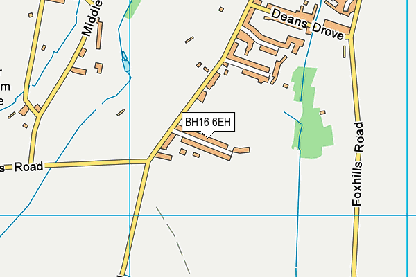 BH16 6EH map - OS VectorMap District (Ordnance Survey)