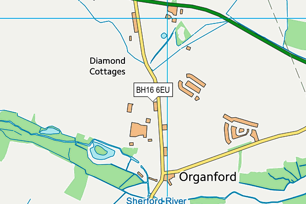 BH16 6EU map - OS VectorMap District (Ordnance Survey)