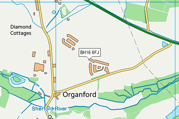 BH16 6FJ map - OS VectorMap District (Ordnance Survey)