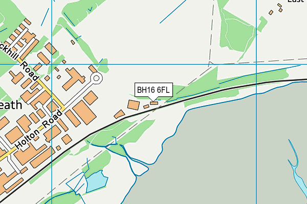 BH16 6FL map - OS VectorMap District (Ordnance Survey)