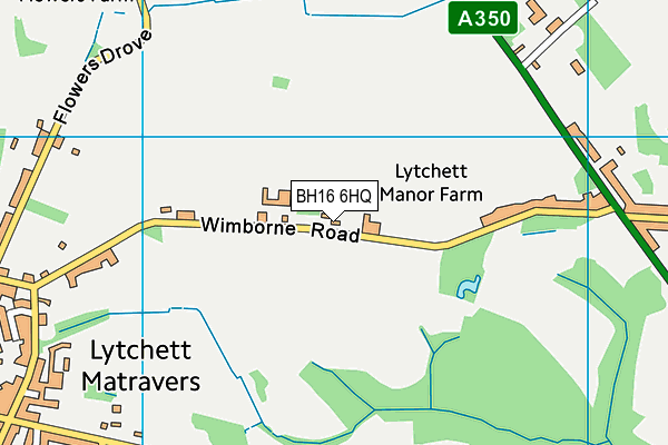 BH16 6HQ map - OS VectorMap District (Ordnance Survey)