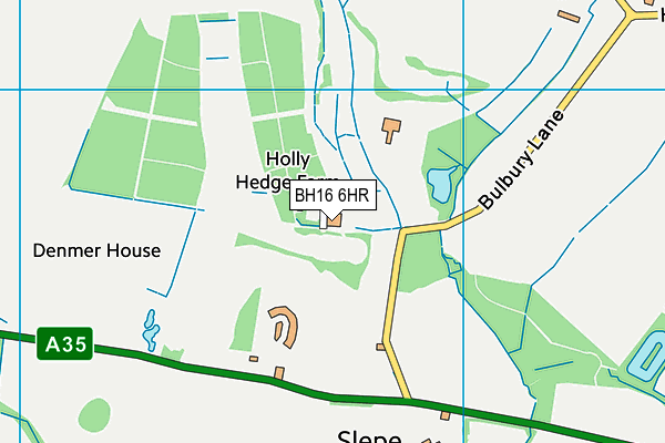 BH16 6HR map - OS VectorMap District (Ordnance Survey)