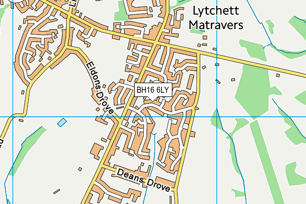 BH16 6LY map - OS VectorMap District (Ordnance Survey)