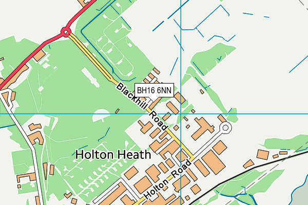 BH16 6NN map - OS VectorMap District (Ordnance Survey)