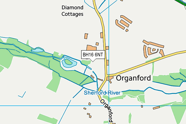 BH16 6NT map - OS VectorMap District (Ordnance Survey)