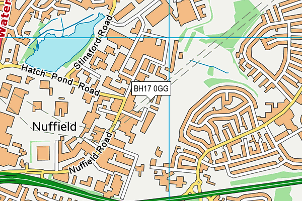BH17 0GG map - OS VectorMap District (Ordnance Survey)