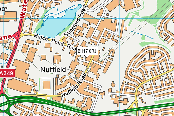 BH17 0RJ map - OS VectorMap District (Ordnance Survey)
