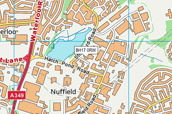 BH17 0RW map - OS VectorMap District (Ordnance Survey)