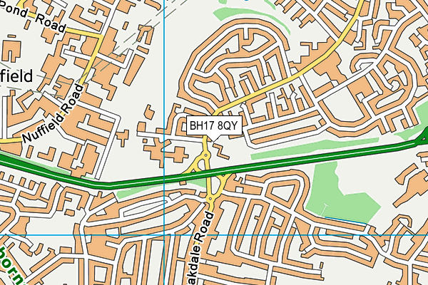 BH17 8QY map - OS VectorMap District (Ordnance Survey)