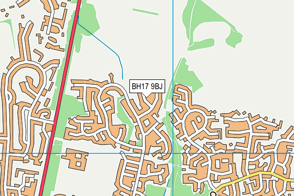 BH17 9BJ map - OS VectorMap District (Ordnance Survey)