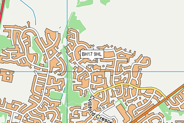 BH17 9HL map - OS VectorMap District (Ordnance Survey)