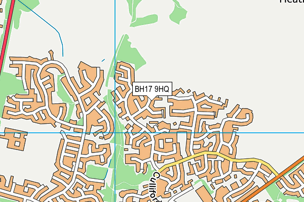 BH17 9HQ map - OS VectorMap District (Ordnance Survey)