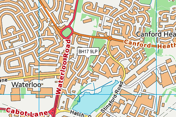 BH17 9LP map - OS VectorMap District (Ordnance Survey)