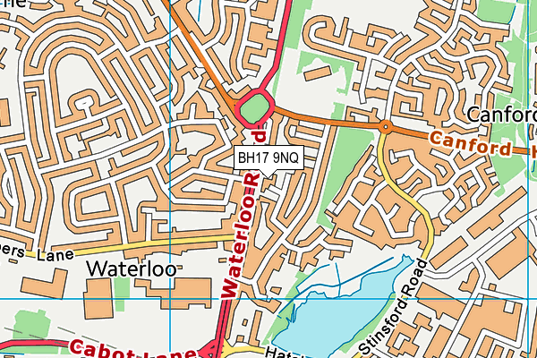 BH17 9NQ map - OS VectorMap District (Ordnance Survey)