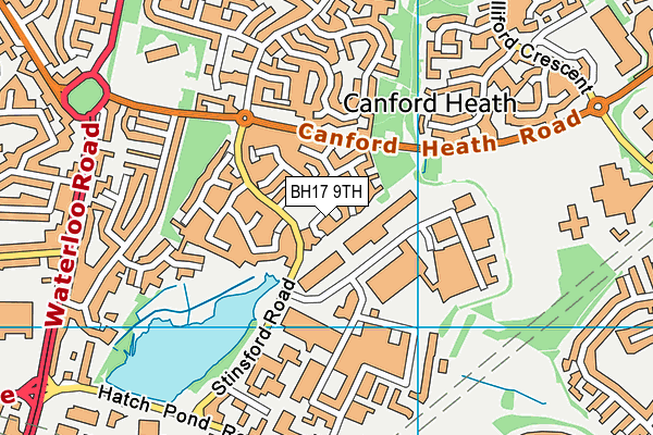 BH17 9TH map - OS VectorMap District (Ordnance Survey)