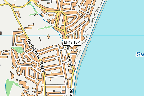 BH19 1BP map - OS VectorMap District (Ordnance Survey)