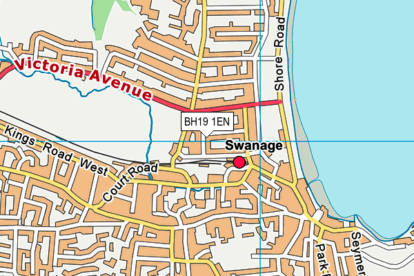 BH19 1EN map - OS VectorMap District (Ordnance Survey)