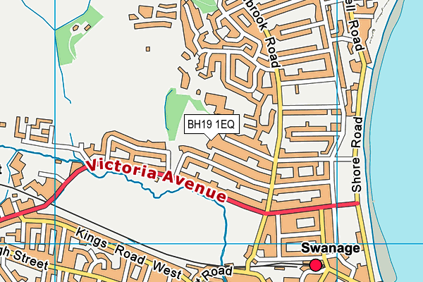 BH19 1EQ map - OS VectorMap District (Ordnance Survey)