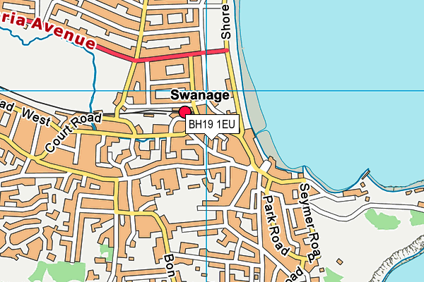 BH19 1EU map - OS VectorMap District (Ordnance Survey)