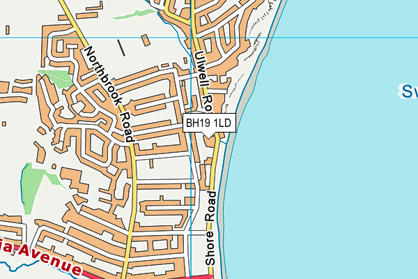 BH19 1LD map - OS VectorMap District (Ordnance Survey)