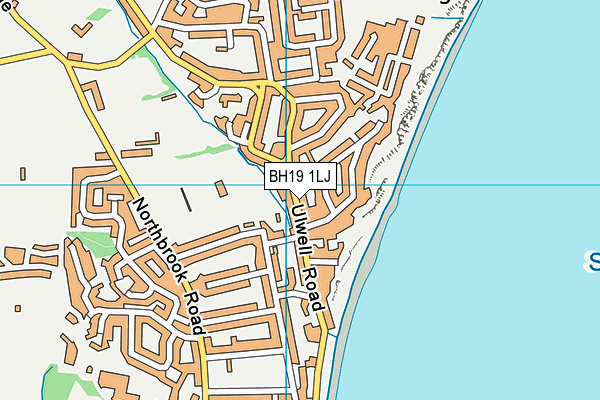 BH19 1LJ map - OS VectorMap District (Ordnance Survey)