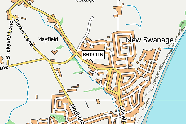 BH19 1LN map - OS VectorMap District (Ordnance Survey)