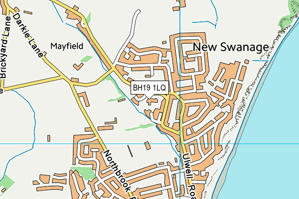 BH19 1LQ map - OS VectorMap District (Ordnance Survey)