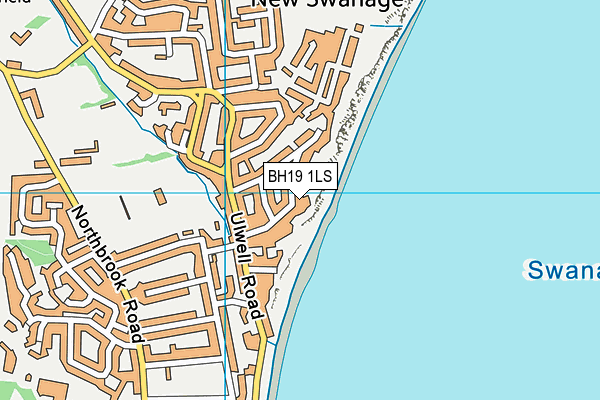 BH19 1LS map - OS VectorMap District (Ordnance Survey)